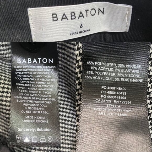 NWT Aritzia Babaton Numero Pant Women Size‎ 6 - Picture 10 of 10